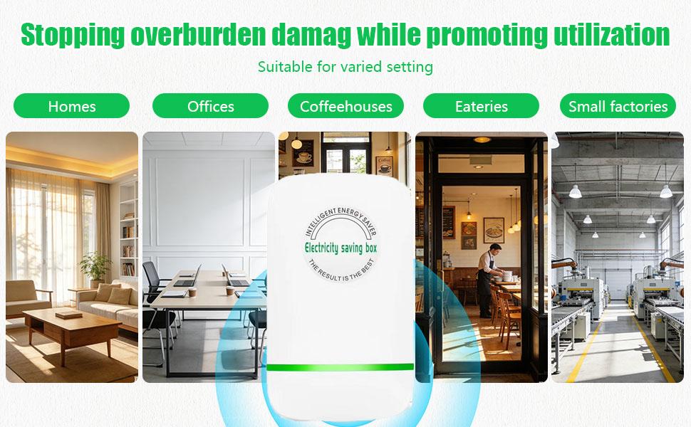 2026 New Upgraded Us Plug Power Saving Socket, 90-250V Wide Voltage Smart Energy Saver Device, Mini Size Durable Plug-In Voltage Regulator Adapter For Daily Household And Business Travel Usage.self care gift