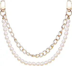 Pearl Purse Chain Strap – Gold Bag Charm Chain for Handbags & Shoulder Bags Hypes Inventory
