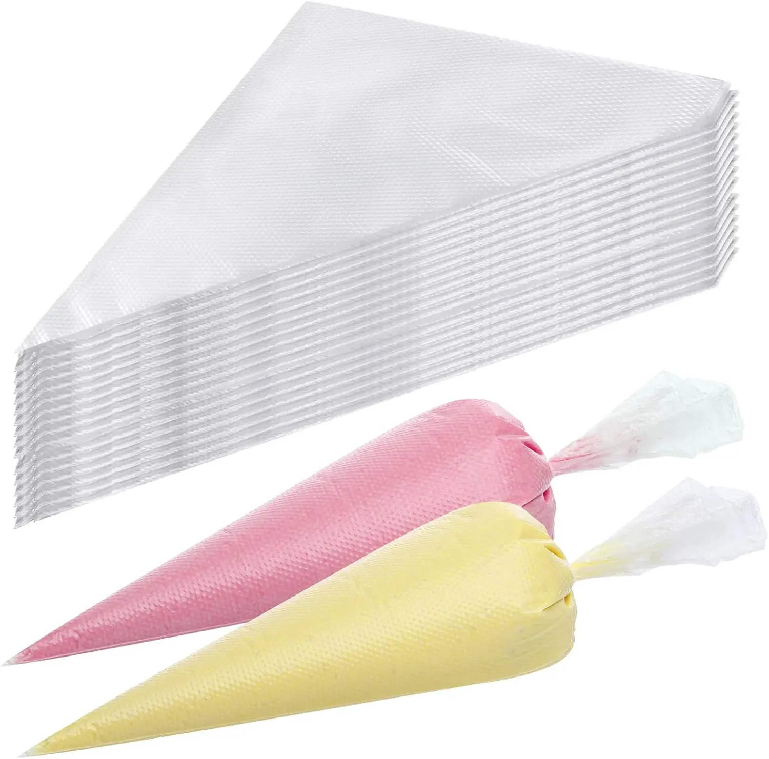 Piping Bags 100PCS Piping Bags, Extra Thick Pastry Bags Disposable, Non-Slip Icing Piping Bags Disposable Design, Cake Decoration