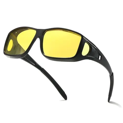 XL black frame/yellow lens night vision