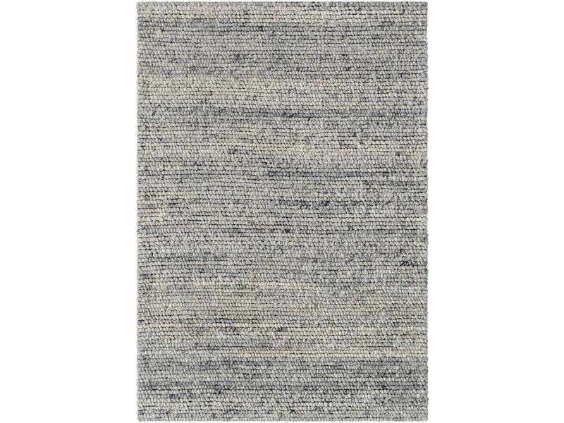 Livabliss PSD2303-23 Handmade Soft Sage Wool-Jute Mix Hand-Woven High-Pile 2'x3' Rectangle Palisade Indoor Home Decor Rug, Multicolor with Nickel, Light Silver, Sterling Gray Tones, Home Decor Rugs