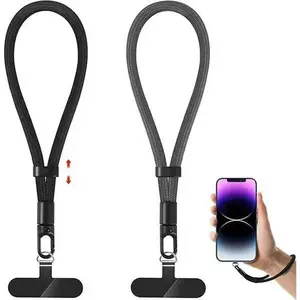 Universal Adjustable Mobile Phone Self-locking Anti-loss Lanyard for iPhone Samsung Short Wrist Strap Durable Cell Phone Strap