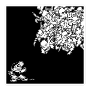 mc vs ninjas sticker (5in)