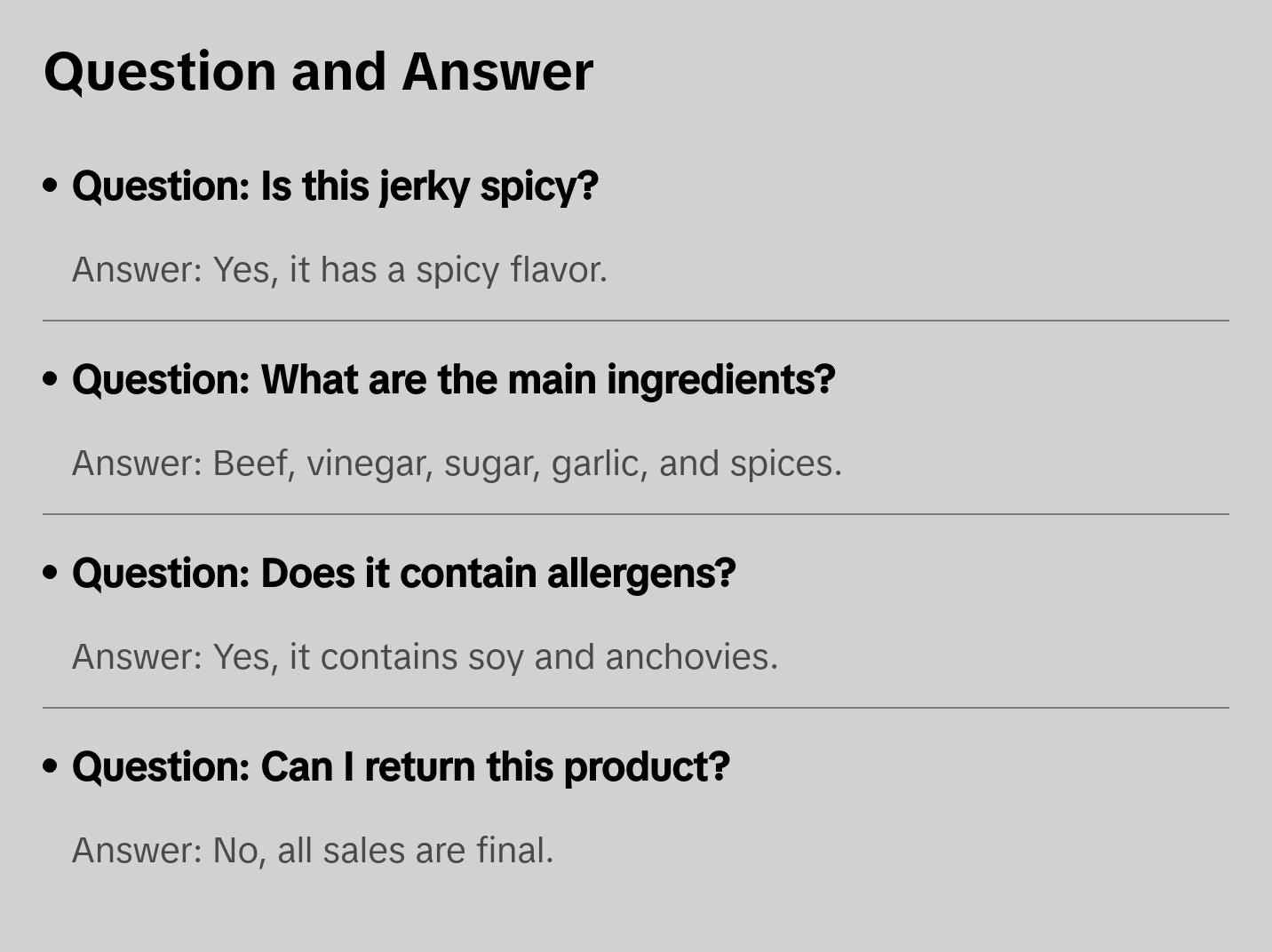 SPICY LEMON PEPPER BEEF JERKY (CARNE SECA)