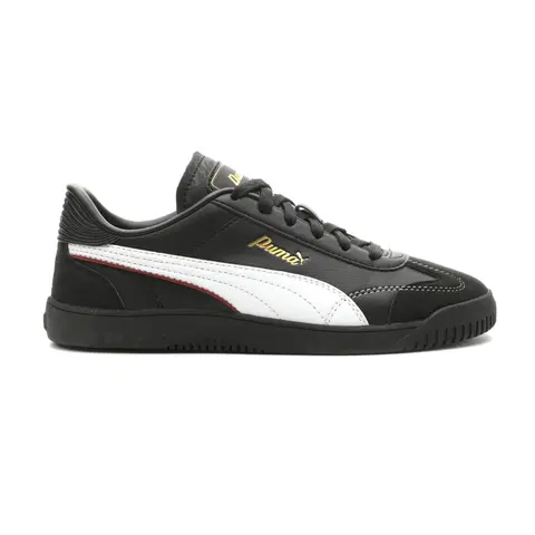 PUMA Womens Club 5V5 Script Lace Up Sneakers Shoes Casual - Black