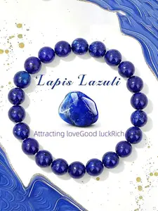 Natural Lapis Lazuli Bracelet - Beautiful Jewelry Gift For Men And Women, Friendship Couple Bracelet