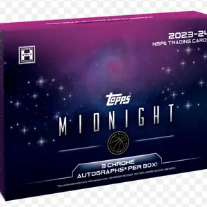 Topps 2023-24 Midnight Basketball Hobby Box - 3 Chrome Autographs Per Box - NBAPA Trading Card Series