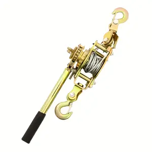 Hand Winch Heavy Duty Manual Crank for Secure Cargo Binding - Hand Winch with Cable, Durable Boat Trailer Winch, Perfect Truck Accessories & Car Tools for Reliable Vehicle Transport, Solves Slipping & Stuck Loads