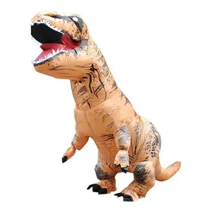 Inflatable T-Rex Costume for Adults - Funny Blow-Up Dinosaur Suit for Halloween Cosplay & Theme Party Menswear Clothes
