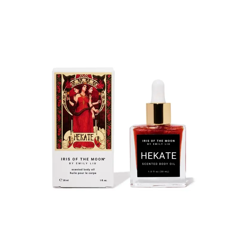 Hekate (Hecate) Scented Body Oil - Hypoallergenic Body Oil with Fragrance Notes of Oud, Vanilla, & Pink Pepper