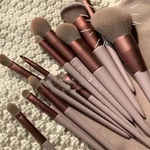 13pcs Makeup Brushes Set, Professional Premium Synthetic Brushes, Soft Bristles for Foundation, Powder, Blush, Concealer, Eyeshadow, Cosmetics