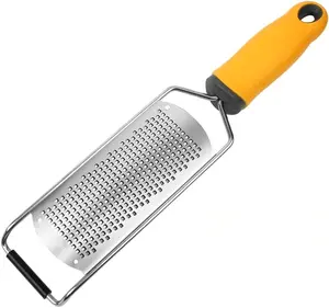 All-in-One Kitchen Rasp Tool| Microplane Grater for Chocolate Lemon Ginger| Stainless Steel Blades Protective Cover Dishwasher Safe