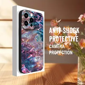 This iridescent, shimmering wave pattern TPU full-coverage phone case is drop-proof and non-slip, suitable for iPhone 17, 16, 15, 14, 13, 12, 11, XS, X, and Samsung models. It makes a great gift for friends or family.