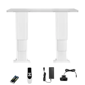 【DealsForYouDays】VEVOR Electric Lifting Column System,  , 260 lbs Lift Table, 14.2-31.1 in Height Range, Three-stage Adjustable Desk Column, Telescopic Table Leg, Comes with Power-Supply Option to Control up/Down Motion