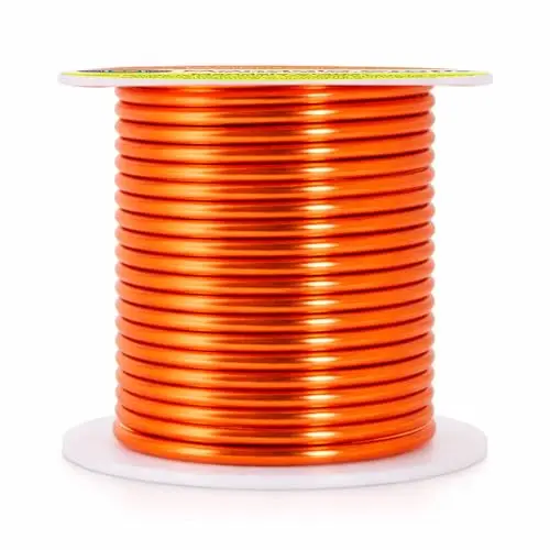 Mandala Crafts 14 Gauge Anodized Aluminum Craft Wire for Jewelry Making - 60 FT Colored Flexible Silver Tone Wire - Bendable for Bonsai Armature Crafting Sculpting Mandala Crafts 14 Gauge Anodized Aluminum Craft Wire for Jewelry Making - 60 FT Colored Flexible Silver Tone Wire - Bendable for Bonsai Armature Crafting Sculpting