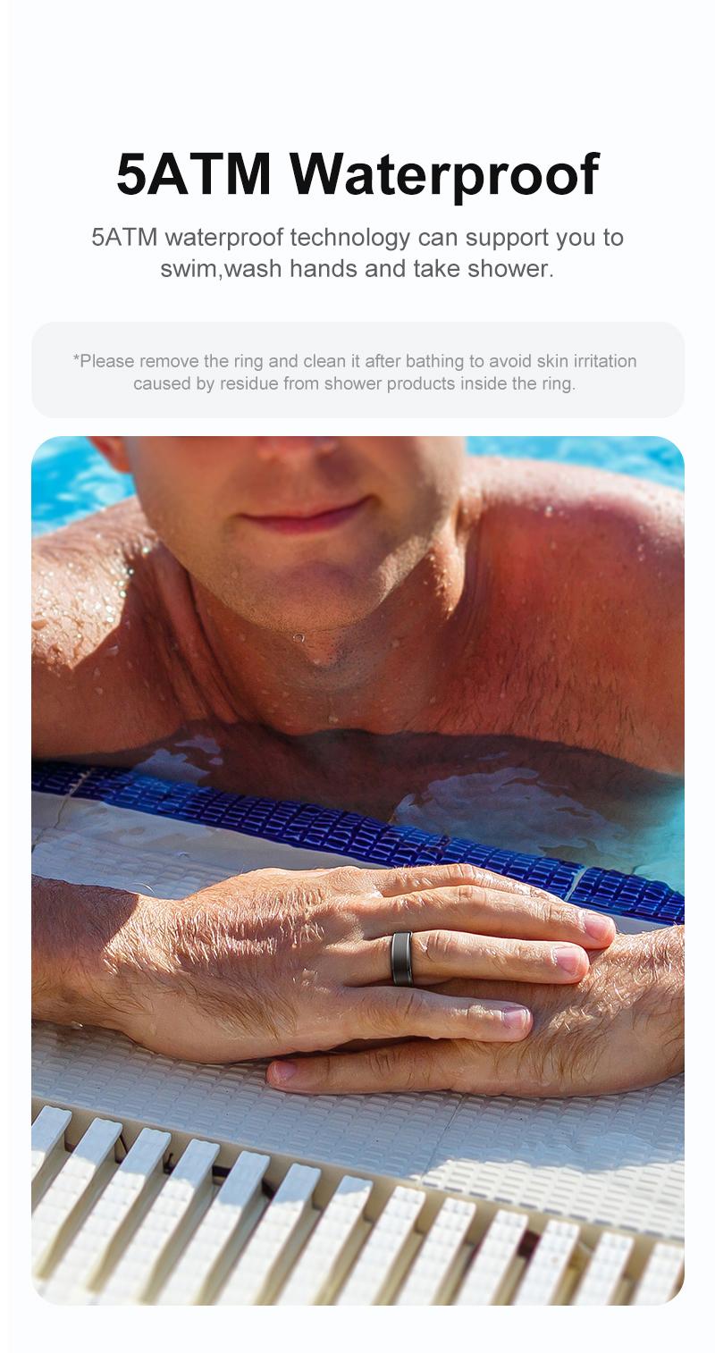 2026 New Smart Ring Health Tracker for Women and Men,5ATM Waterproof ,Fitness Monitor, Sleep Tracker ,No App Subscription