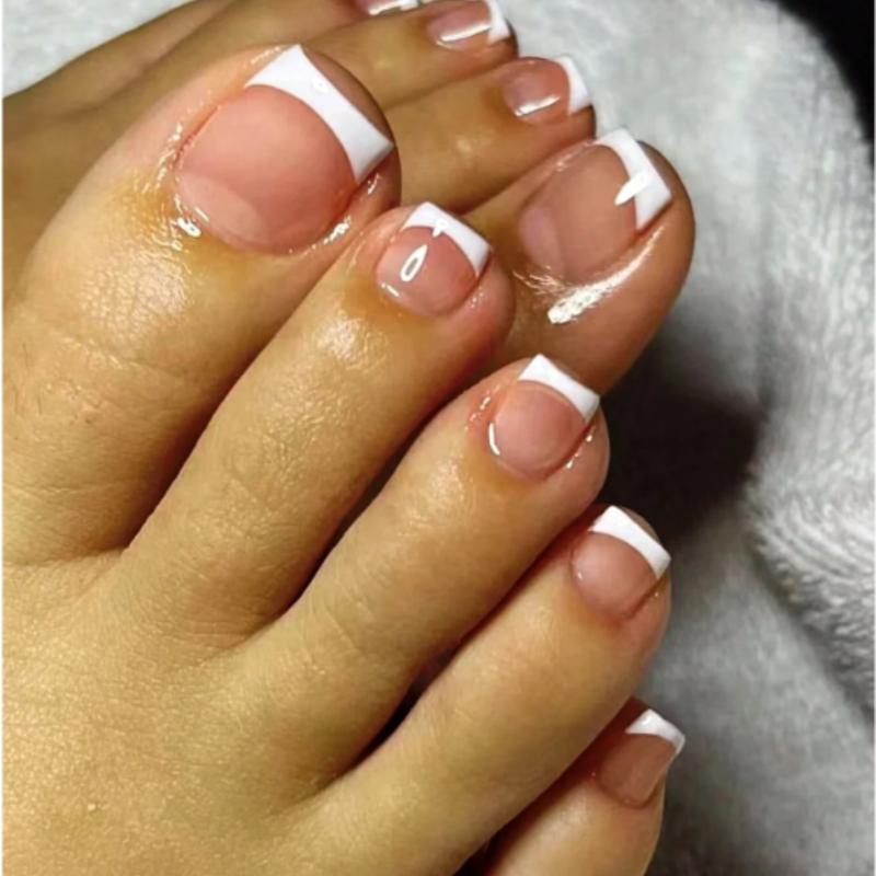 Elevate Your Style With 5 Style (150pcs) ,Light Apricot, Coral Powder, Light Coffee, Light Pink, Light Purple Short Square Shaped Matte Fashionable Wearable False Finger Toenail Nails