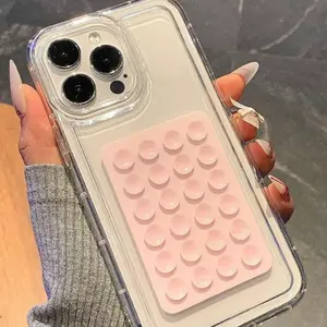 Anxiety Relief Suction Cup Phone Case for iPhone 17 16 15 14 13 Pro Max, Clear Shockproof Cover