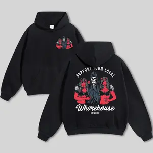 LOWLIFE Unisex FallFreshness outfits men streetwear 80s 90s graphic tees cotton  funny Hoodies 300g men gifts