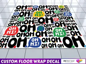 Custom Decal Dance Floor Wrap Vinyl - Removable Gloss Vinyl for Indoor Events, Smooth Surface Application, Easy Peel & Remove, Customizable Design Options, Perfect for Party Decor & Ornaments