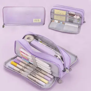 Large Capacity Pencil Case, Portable Zipper Pencil Bag, Stationery Organizer for Office School Student, Fall Decor, Trending Home Decor 2024