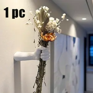 Artistic Handheld Wall-Mounted Designer Vase, Creative Realistic Hand Water Culture, Restaurant Hotel Decor, Aesthetic Room Decoration, Home Small Flower Pot