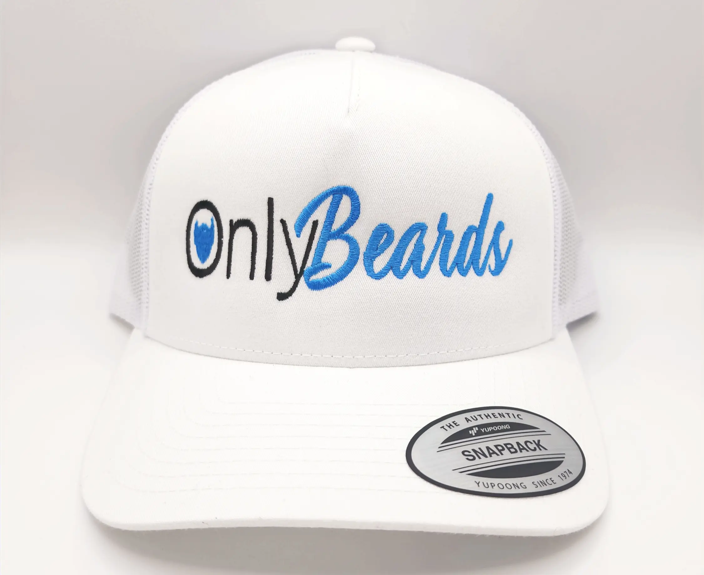 Only Beards Snapback Hat - Embroidered Humorous Design for Bearded Men & Beard Lovers - Classic Comfort Clothing