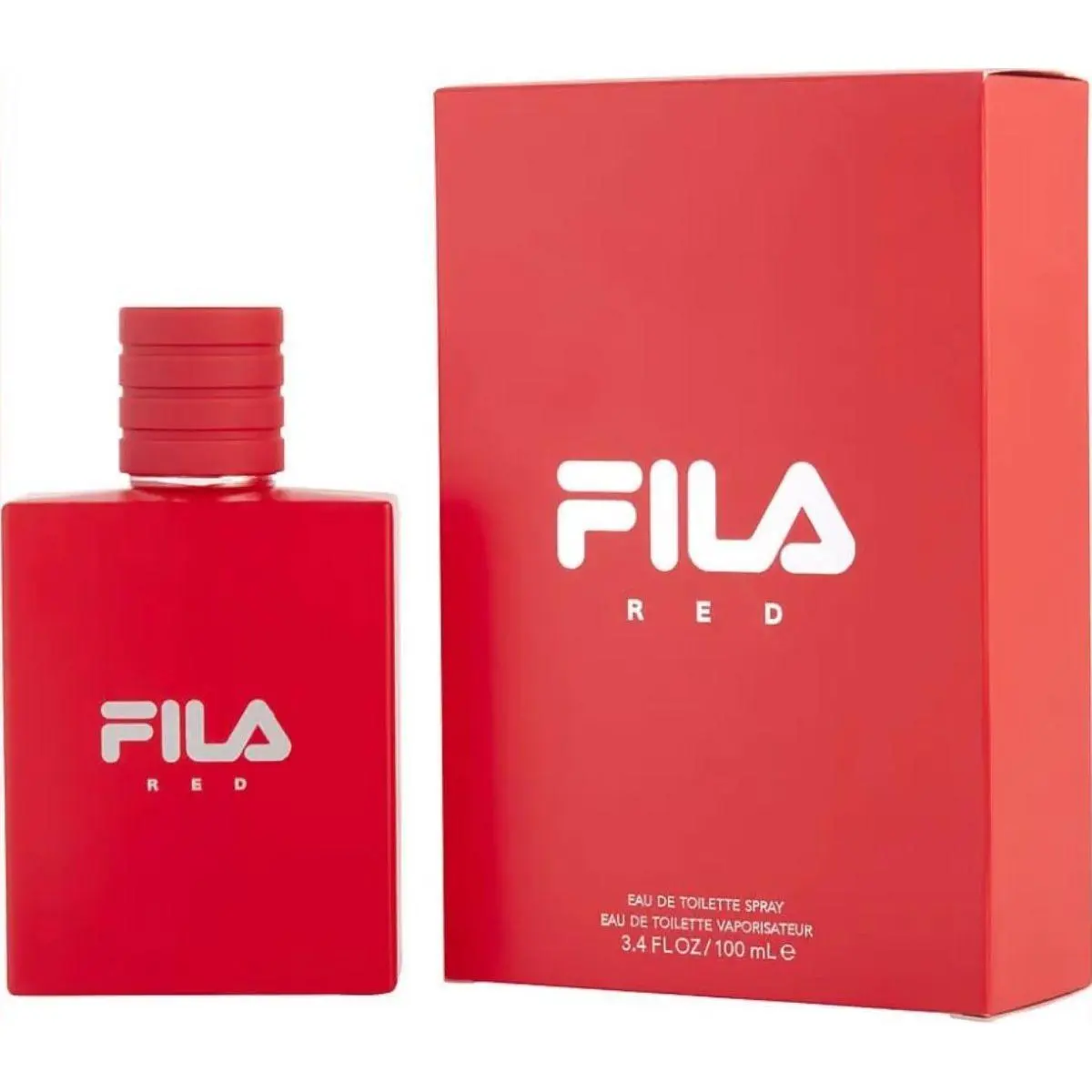 FILA Men's Captivating Jasmine Fragrant Zesty Eau de Toilette (EDT) - Red Citrus Fresh Scent, 3.4 fl oz, New In Box Packaged Fragrance, Captivating Fragrance, Jasmine Men's Fragrance