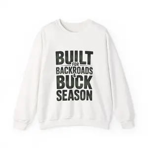 Bold Y2K Sweatshirt Built for Backroads & Buck Season - Camo Design for Outdoor Lovers  Rugged & Stylish Apparel