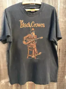 The Black Crowes Band Basic Style Charcoal Short Sleeve Unisex Tshirt Reprint