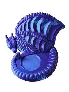 Decorative Dragon Book Holder with Accessories Compartment