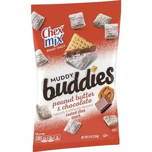 Chex Mix Muddy Buddies, Peanut Butter and Chocolate Snack Mix, 9 oz