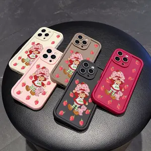 High bamboo strawberry girl following applicable to apple 11/12/13/11/14/16/17/15 / PRO/PROMAX/PLUS/Air phone models, such as the right choice of boyfriend and holiday gifts