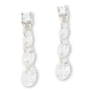 Radiance by Absolute™ 3.50ctw 4-Stone Floating Drop Earrings