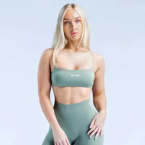 Dfyne DEFY Strappy Bra, Women’s Sports Bra Only, Seamless Activewear Top for Workout, Gym, Yoga, Medium Support Removable Pads