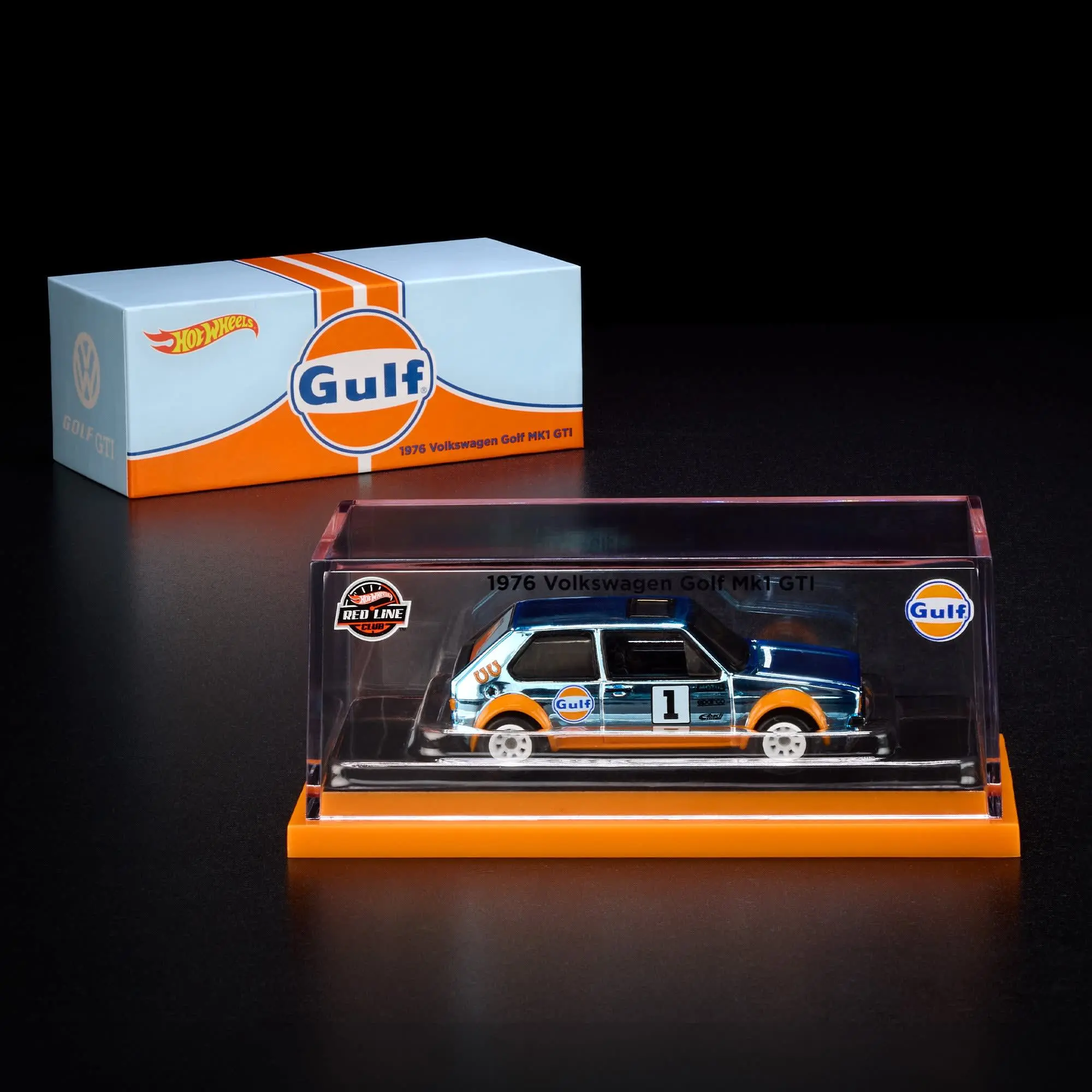 Hot Wheels RLC Exclusive 1976 Volkswagen Golf Mk1 GTI | Red Line Club | Spectraflame Dark Green | 1:64 Scale Diecast Collectible