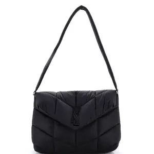 Pre-owned Yves Saint Laurent Nylon Shoulder Bags Saint Laurent Loulou Puffer Messenger Bag Quilted Econyl by Rebag