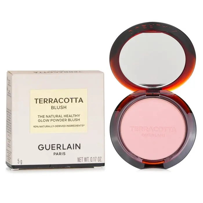 Guerlain Terracotta Cosmetic Blush, The Natural Healthy Glow Power Blush - #00 Light Nude, Argan-Infused Beauty Cosmetics Makeup for All Skin Types, 5g/0.17oz, Brightening