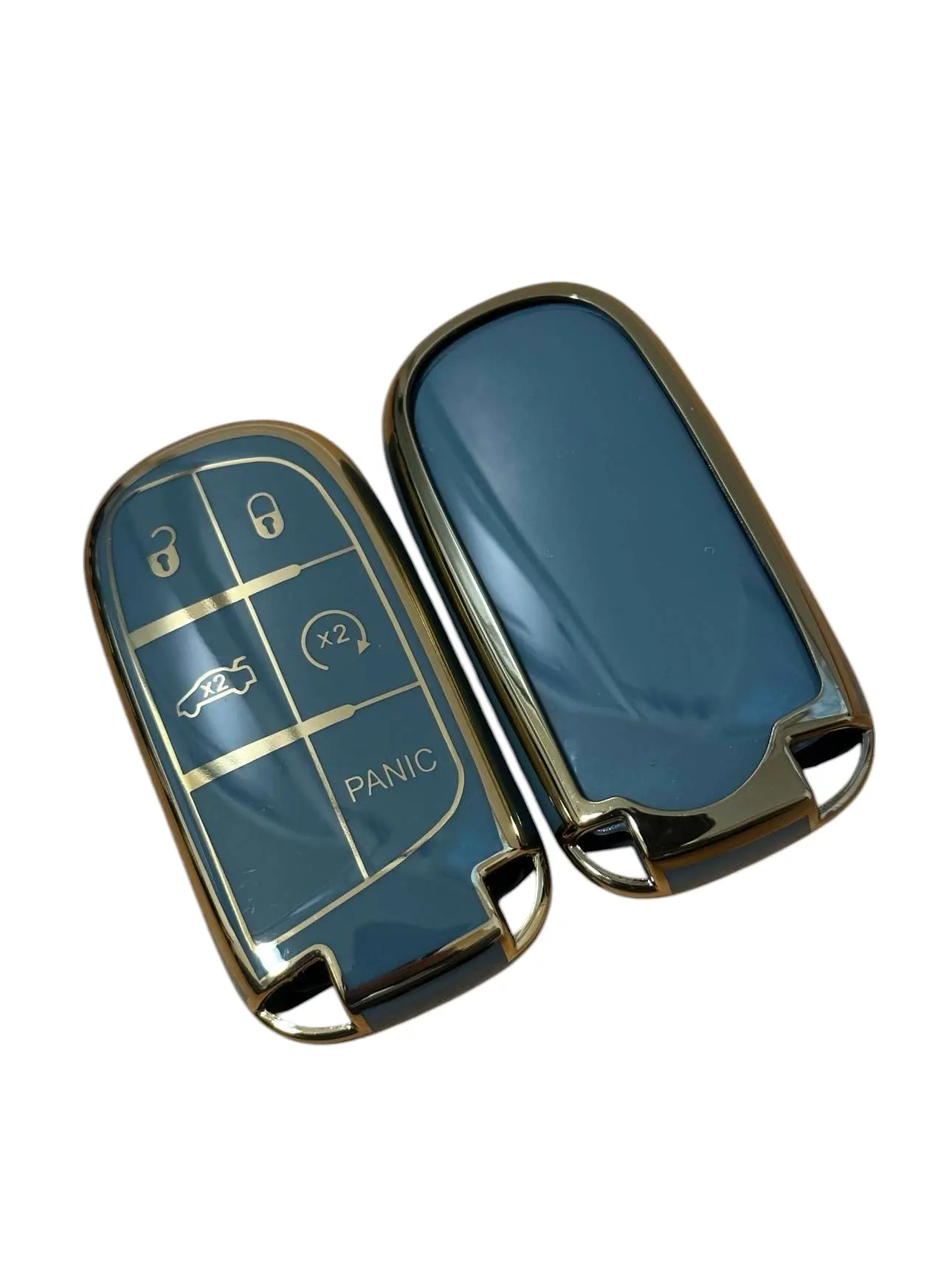 Jeep Key Fob Cover Special Soft TPU Key Case Key Shell Compatible with Grand Cherokee Renegade Chrysler Dodge RAM Journey Dart Fiat Durango Challenger Key Shell