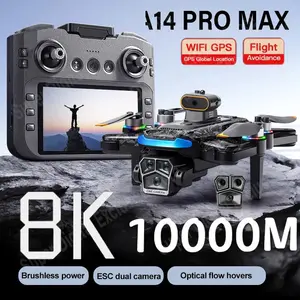 A14 Pro Max 8K Drone – GPS, Brushless Motor & 10KM Range