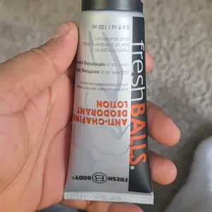 Fresh Balls Deodorant For Men: Anti Chafing Ball Cream to Powder for Men’s Groin, Private Parts | Comfort Lotion is Aluminum-Free & Talc-Free, 3.4 oz