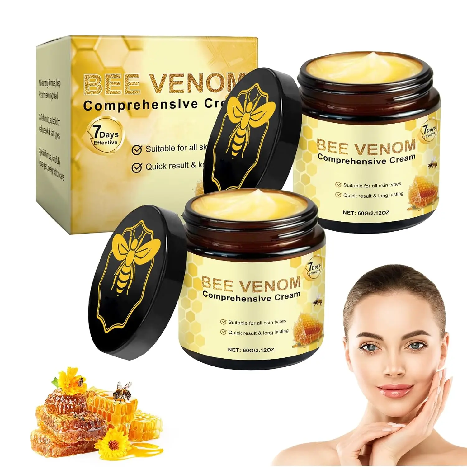 Moisturizing Cream 2.12 Oz, Skin Moisturizer, Gently Nourishes Skin, Suitable for All Skin Types