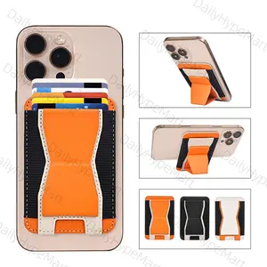 6-Card Magnetic Wallet with Adjustable Strap & Kickstand for All Phones