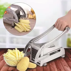 Vegetable Slicer, French Fry Cutter, Stainless Steel Fruit Slicer, Potato Slicer, Food Chopper, Kitchen Gadget, Kitchen Accessories, Vegetable Cutting Slicer