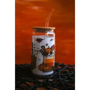 Halloween Iced Coffee Glass 2