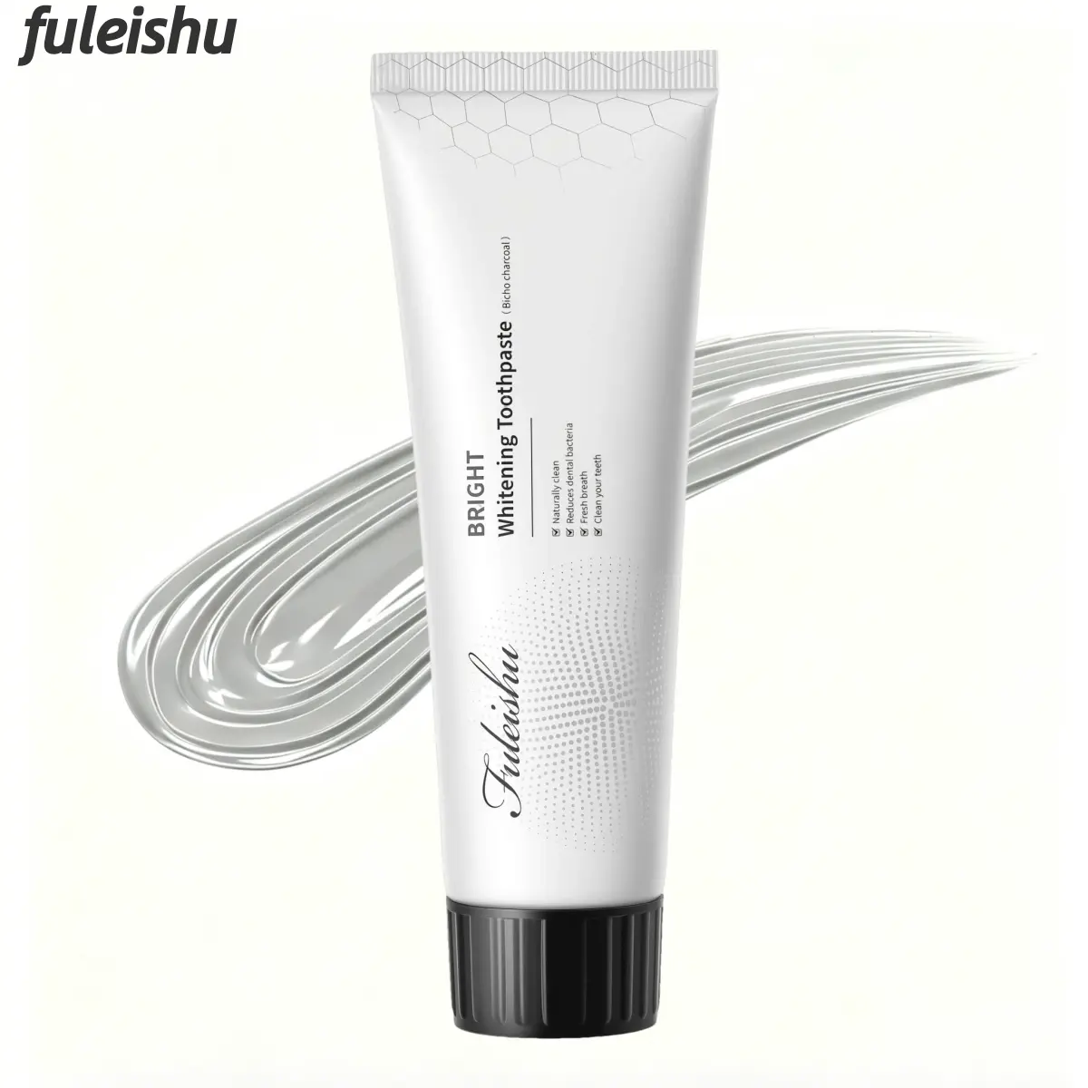 Target Coffee & Tea Stains! Charcoal Whitening Toothpaste for a Brighter Smile & Stronger Teeth. Fuleishu Oral Wellness