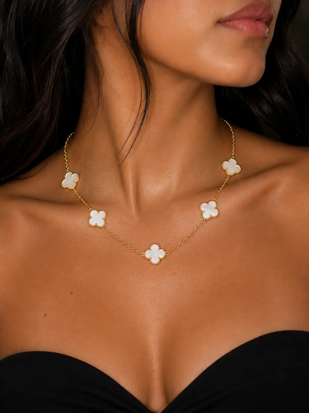 Flower Clover Necklace – S925 Sterling Silver | 18K Gold Plated | 5 Colors | Luxury Women’s Jewelry