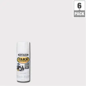 Rustoleum 280132 Farm Paint, Gloss White - 12 oz