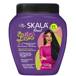 SKALA Mais Lisos Hair Type 1A - Hydrate Waves, Anti-Frizz 2 IN 1 Conditioning Treatment and Combing Cream