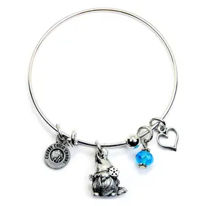Winter Gnome Expandable Bangle Bracelet